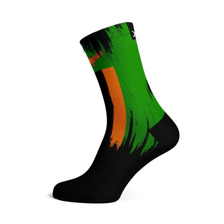 Zambia Splash Socks