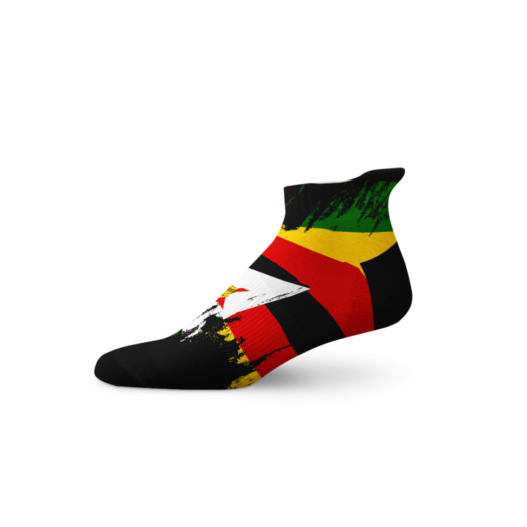 Zimbabwe Splash Tab Socks
