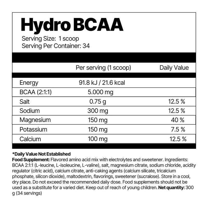 Hydro BCAA - Raspberry - Lemonade - Image 2