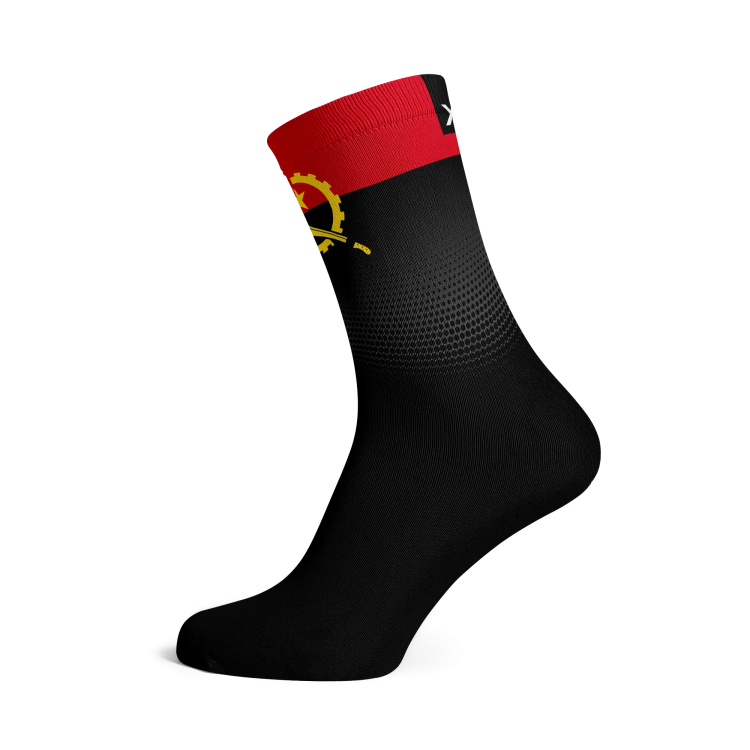 Angola Flag Socks