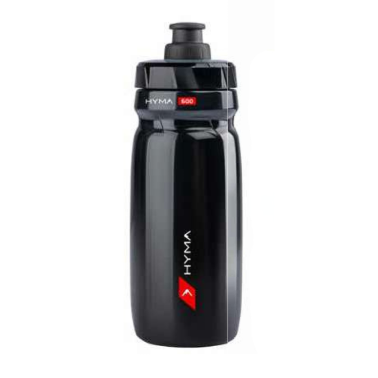 Raceone HYMA Bottel 600ml with Cover BLACK